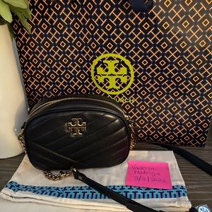 Tory Burch Kira Chevron Small Camera Crossbody Bag